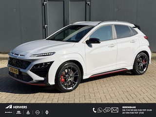 Hyundai Kona 2.0 T-GDI N Performance 280pk DCT8 / Sonic Blue / Fabrieksgarantie tot 01-2027 / 1e Eigenaars auto / Dealer Onderhouden / Limited Slip Diff / Adaptieve Cruise / Adaptieve Onderstel / Stoel & Stuurwielverwarming / Achterbank Verwarming / Elektr. Stoelen / Stoelventilatie / Navigatie / Camera / Dodehoek Detectie /