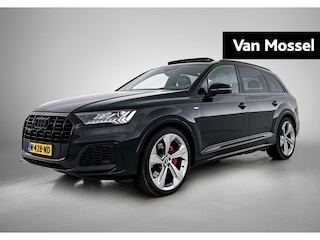 Audi Q7 60 TFSI e quattro Competition l Luchtvering l Cruise control l Panoramadak l Stuurverwarming l Elektrisch bedienbare bestuurdersstoel met geheugen l Elektrisch bedienbare trekhaak l Dodehoekdetectie l Bang & Olufsen l Climate control l Navigatie l Apple Carplay / Android Auto l Matrix-led l