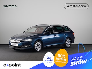 Skoda Superb 1.4 TSI iV Style 218 pk Automaat (DSG) | Navigatie | Parkeersensoren (Park assist) | Achteruitrijcamera | Standkachel | Stoelverwarming |