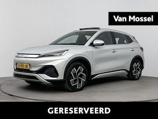 BYD Atto 3 Design 60 kWh | Elektr. bed. achterklep | Climate Control / ECC | Panoramadak | Open dak| Licht metalen velgen 18 inch | Cruise control Standaard | Navigatie | Lederen bekleding | Elektrisch verst. stoelen | Stoelverwarming | LED koplampen | Park Distance Control voor en achter | Achteruitrijcamera | Dakrailing |