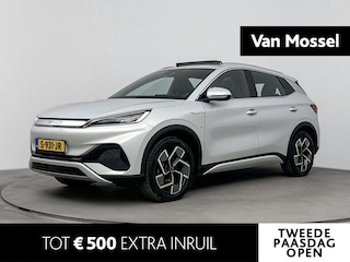 BYD Atto 3 Design 60 kWh | Elektr. bed. achterklep | Climate Control / ECC | Panoramadak | Open dak| Licht metalen velgen 18 inch | Cruise control Standaard | Navigatie | Lederen bekleding | Elektrisch verst. stoelen | Stoelverwarming | LED koplampen | Park Distance Control voor en achter | Achteruitrijcamera | Dakrailing |