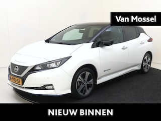 Nissan Leaf e+ Tekna 62 kWh | achterbank verwarmd | airco automatisch | Apple Carplay/Android Auto | Autonomous Emergency Braking | cruise control adaptief met Stop&Go | dodehoek detectie | file assistent | lederen/microvezel bekleding | LED koplampen | lichtmetalen velgen 17"| navigatiesysteem full map | rijstrooksensor met correctie | voorstoelen verwarmd | warmtepomp |