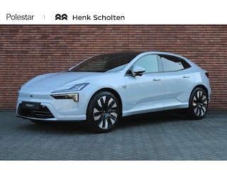 Polestar 4 Long Range Single Motor Prime 100 kWh Panoramisch dak, Pilot Assist, 360° 3D Camera,  Harman Kardon Premium Sound,​  Swedish gold striped seatbelt, Onderste Carroserie kleuren in lakkleur, Head-up display, Verlicht logo, Pixel LED-koplampen met adaptief groot licht, Touchscreen achterin, 12-voudig verstelbare stoelen, Elektrisch verstelbare achterstoelen, Verwarmd stuurwiel en verwarmbare achterstoelen,  Klimaatregeling met 3 zones, Intelligente luchtreiniging,  22 kW AC-laden