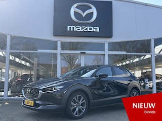Mazda CX-30 2.0 e-SkyActiv-X M Hybrid Luxury NL-Auto, 1e Eig., Dealer Ondh., Navigatie, Apple Carplay / Android Auto, 360 Camera, Leer, Head-up, Stuur & Stoel verw., Bose Audio.