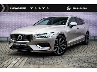 Volvo V60 2.0 T6 Plug-in hybrid AWD Plus Bright | PHEV | Long Range | Trekhaak | LED Koplampen Adaptief | Navigatie | Lederen Bekleding | Achteruitrijcamera | Verwarmde Voorstoelen en Achterbank | Keyless Entry | BLIS