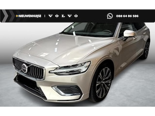 Volvo V60 2.0 T6 Plug-in hybrid AWD Plus Bright | PHEV | Long Range | Trekhaak | LED Koplampen Adaptief | Navigatie | Lederen Bekleding | Achteruitrijcamera | Verwarmde Voorstoelen en Achterbank | Keyless Entry | BLIS