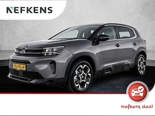 Citroën C5 Aircross SUV Plus Hybrid 145pk Automaat | Navigatie | Achteruitrijcamera | Climate Control | Cruise Control | Parkeersensoren v+a | Keyless | Comfortstoelen Leder/Stof | Stoelverwarming | Led koplampen | Armsteun | Apple Carplay / Android Auto | Adaptief demping systeem | DAB+ radio | Donker getint glas | 18" lichtmetalen velgen |