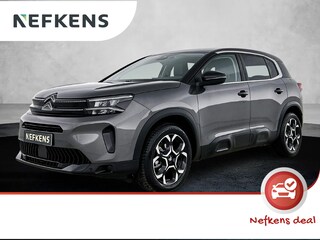 Citroën C5 Aircross SUV Plus Hybrid 145pk Automaat | Navigatie | Achteruitrijcamera | Climate Control | Cruise Control | Parkeersensoren v+a | Keyless | Comfortstoelen Leder/Stof | Stoelverwarming | Led koplampen | Armsteun | Apple Carplay / Android Auto | Adaptief demping systeem | DAB+ radio | Donker getint glas | 18" lichtmetalen velgen |