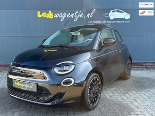 Fiat 500 La Prima 42 kWh *schuifdak *leer *carplay *camera