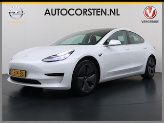 Tesla Model 3 RWD SR Plus 325PK LFP Accu AutoPilot Leer Pano-Dak Adaptive-Cruise Camera's Elektr.-Stuur+Stoelen+Spiegels+Geheugen+Easy-Entry+Verwarmde stoelen Park assistent Pdc WIFI Lane-Assist Speed-Assist Navi LED DAB Voorverwarmen Keyless One-Pedal-Drive Lmv 18" SOH 89% 1e Eigenaar Origineel Nederlandse Auto Fabrieks Garantie op Accu en Motor tot 4-12-2028/160.000km