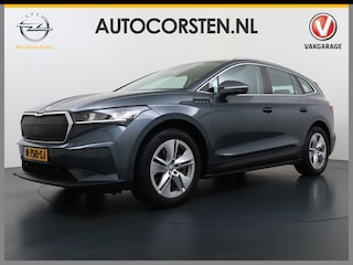 Skoda Enyaq iV 80 Trekhaak Adap.Cruise 3 Fase Warmtepomp Camera Apple Carplay/Android Auto Navi Ecc Pdc Assistentie+Climate Pakket Led Lmv Stoel+Stuurverwarming Lane Assist File Assistent Bluetooth Isofix Keyless-go Connected services Dodehoek detector 1e Eigenaar Origineel Nederlandse Auto 1.000KG Trekgewicht