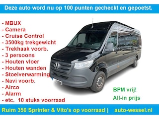 Mercedes-Benz Sprinter 315 CDI L3H2 PRO | Camera | 3500kg AHW | Cruise | Stoelverw. | Alarm