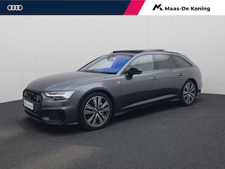 Audi A6 Avant 50 TFSIe 220kW/299PK quattro S Line · Panoramadak · Trekhaak · Camera · Bang & Olufsen · Adaptive Cruise Control · Dodehoeksensor · Leder/Alcantara · Stuur, Stoel en achterbank verwarming · Garantie t/m 26-12-2029 of 100000km.