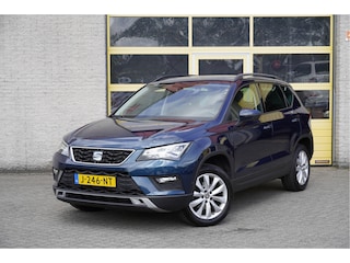 Seat Ateca 1.5 TSI 150PK! Style Business Intense BJ2020 Lmv 17" | Led V+A | Pdc | Navi | Panoramadak | Trekhaak | Achteruitrijcamera | App-Connect | Climate control | Cruise control | Lederen bekleding | Verwarmde voorstoelen | Extra getint glas