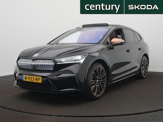 Skoda Enyaq iV 80 Founders Edition Black / Panodak / Elek. Stoelen / Crystal-Light / Leder