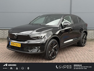 Volvo EC40 Twin Motor Performance Ultra Black Edition 82 kWh 442PK / Eerste eigenaar / Wegklapbare Trekhaak / 1800KG Trekgewicht / Elektrische stoelen met geheugen / Dashcam V+A / Harman Kardon / Panorama / Google Navigatie / Apple Carplay&Android Auto / 20'' LM Velgen / 360º Camera / Keyless / Stoel+Stuur Verwarming /