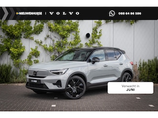 Volvo EX40 Single Motor Extended Range Ultra Black Ed. 82 kWh | Adaptieve Cruise Control | BLIS Dodehoek detectie | Schuif / Kanteldak | 360 Camera | 20 Inch | Stoel + Stuurverwarming | Extra Getint Glas Achter