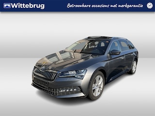 Skoda Superb Combi 1.4 TSI iV Style / AUTOMAAT/ PANO/ TREKHAAK/ STANDKACHEL/ MEMORY SEAT/ ELEK.KLEP/ PARK.SENSOR.V+A/ 360 CAMERA/ ACC/ DCC/ STUUR+STOELVERWARM.V+A/ KEYLESS/ SMARTLINK/ DODEHOEK/ NAVI/ DAB/ CLIMA/ LED/ 17'' LMV