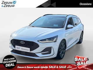 Ford Focus Wagon 1.0 EcoBoost Hybrid ST Line X | Dealer onderhouden | Automaat | Panorama dak | Driver assistance pack | Winter pack | Elektrische achterklep | Draadloos opladen mobiel | Head-up display | Parkeersensoren voor en achter | Achteruitrijcamera | Navigatie | Apple carplay & Android auto |