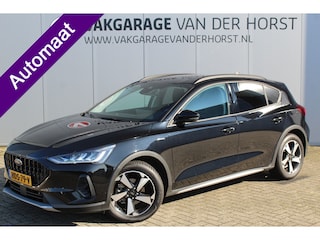 Ford Focus 1.0-155pk EcoBoost Mild-Hybrid Active X AUTOMAAT ! In nieuwstaat ! Slechts 6.250km ! Autm. airco dual, stoel-, stuur- en voorraamverw., navigatie, telefoonvoorb., LED verl., camera, parkeersensoren v+a, cruise control, trekhaak etc.