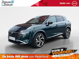 Nissan Qashqai 1.3 MHEV Xtronic Tekna Plus | €5.000,- Voorraad Korting | Panoramadak | Keyless | Parelmoer | Stoelen met geheugensteun | 360 camera |