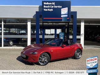 Mazda MX-5 2.0 SkyActiv-G 160 GT-M / Vol-Leder / 160 PK / 59.000 KM! / Cruise-Control / Bose-Audio / Stoelverwarming / Climate-Control / LED / Keyless / Radio-Bluetooth / Navi / PDC-Achter met Camera / 17'' LMV / ENZ.