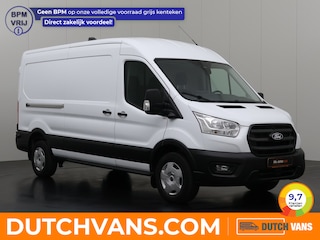 Ford Transit 130PK L3H2 | Navigatie | Camera | Airco | Fabrieksgarantie | Cruise | Trekhaak | Betimmering | 3-Zits