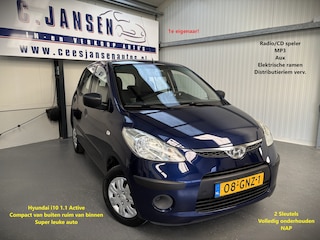 Hyundai i10 1.1 Active Distri. riem vervangen! 1e eigenaar! | Elektrische ramen voor | Radio-CD/MP3 speler | Stuur verstelbaar