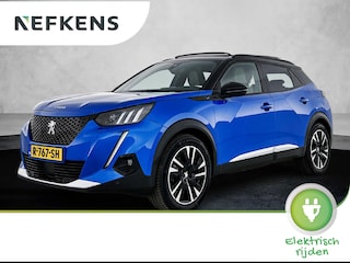 Peugeot 2008 SUV EV GT Pack 50 kWh 136pk | Accu SOH 91,7% | Navigatie | Schuif-/kanteldak | Leder/Alcantara sportstoelen | Achteruitrijcamera | Stoelverwarming | Full Led koplampen | 3D Cockpit | Keyless | Parkeersensoren v+a | Adaptieve Cruise Control | Dodehoeksensor | Apple Carplay / Android Auto | DAB+ radio | Donker getint glas | RMC Trekhaak | 18" lichtmetalen velgen |