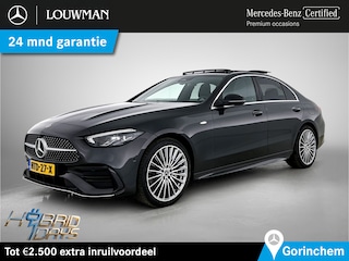 Mercedes-Benz C-klasse 300 e Business Solution AMG AMG Line | NIght Pakket | Panorama Schuif-Kanteldak | !9 Inch AMG Velgen | Memory Voorstoelen. Inclusief 24 maanden MB Certified garantie voor Europa.
