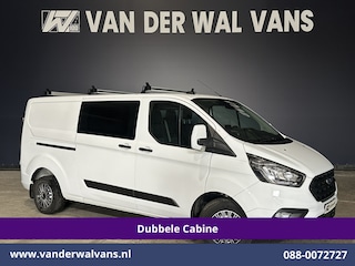 Ford Transit Custom 2.0 TDCI 130pk L2H1 Dubbele Cabine Euro6 Airco | 6-Zits | Camera | LED | Cruisecontrol | Trekhaak Android Auto, Verwarmde voorruit, Stoelverwarming, Parkeersensoren, Dakdragers