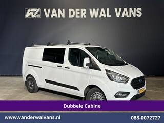 Ford Transit Custom 2.0 TDCI 130pk L2H1 Dubbele Cabine Euro6 Airco | 6-Zits | Camera | LED | Cruisecontrol | Trekhaak Android Auto, Verwarmde voorruit, Stoelverwarming, Parkeersensoren, Dakdragers