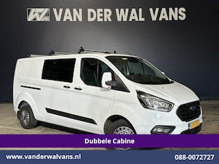 Ford Transit Custom 2.0 TDCI 130pk L2H1 Dubbele Cabine Euro6 Airco | 6-Zits | Camera | LED | Cruisecontrol | Trekhaak Android Auto, Verwarmde voorruit, Stoelverwarming, Parkeersensoren, Dakdragers