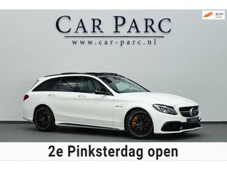 Mercedes-Benz C-klasse AMG 63 S 510+PK KERAMISCH/KUIPSTOELEN/SFEER/PANO/LEER+S.VERWARMING/19" LMV/360 CAM/ACC/ECC/12 MDN GARANTIE!