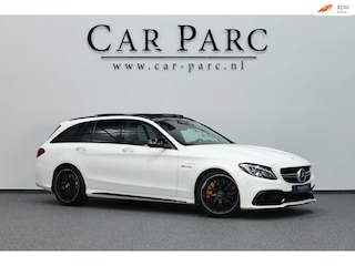 Mercedes-Benz C-klasse AMG 63 S 510+PK KERAMISCH/KUIPSTOELEN/SFEER/PANO/LEER+S.VERWARMING/19" LMV/360 CAM/ACC/ECC/12 MDN GARANTIE!