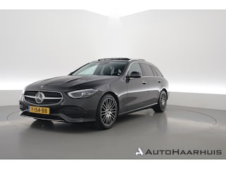 Mercedes-Benz C-klasse Estate 180 Luxury Line | Pano | Elek. Trekhaak | 360cam | Leder | Memory seats | Burmester | Adapt. Cruise | Carplay