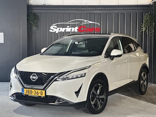 Nissan Qashqai 1.3 MHEV Xtronic Tekna | Panoramadak | Sfeerverlichting | Carplay | 360 Camera | Head-up display | Stoelverwarming | Navi | Leder Bekleding |