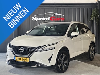 Nissan Qashqai 1.3 MHEV Xtronic Tekna | Panoramadak | Sfeerverlichting | Carplay | 360 Camera | Head-up display | Stoelverwarming | Navi | Leder Bekleding |