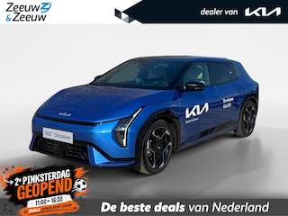 Kia EV4 GT-PlusLine 81.4 kWh | 17% bijtelling | 584 km WLTP-actieradius | Dodehoek camera | 360 camera | Elektrisch verstelbare stoelen incl. geheugenfunctie | Harman/Kardon audio-installatie | Glazen schuif-/kanteldak | Stoelverwarming- en ventilatie | Draadloos