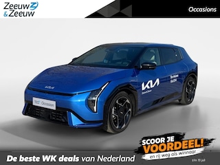 Kia EV4 GT-PlusLine 81.4 kWh | 17% bijtelling | 584 km WLTP-actieradius | Dodehoek camera | 360 camera | Elektrisch verstelbare stoelen incl. geheugenfunctie | Harman/Kardon audio-installatie | Glazen schuif-/kanteldak | Stoelverwarming- en ventilatie | Draadloos