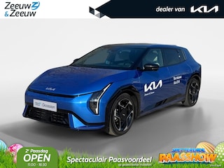 Kia EV4 GT-PlusLine 81.4 kWh | 17% bijtelling | 584 km WLTP-actieradius | Dodehoek camera | 360 camera | Elektrisch verstelbare stoelen incl. geheugenfunctie | Harman/Kardon audio-installatie | Glazen schuif-/kanteldak | Stoelverwarming- en ventilatie | Draadloos