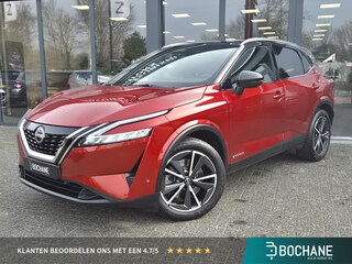 Nissan Qashqai 1.5 e-Power Tekna | Gen-2 | 1/2 lederen interieur | Glazen dak | 19 inch  LM Velgen | Fuji Red speciale kleur | 1e eigenaar | Keurig onderhouden