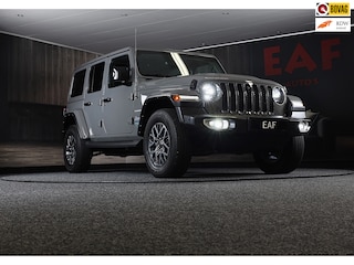 Jeep Wrangler Unlimited 4xe 380 Sahara / 360 Camera / Leder / Navi / Ecc / Elek Pakket / Led / Pdc / 18 Inch / TOPSTAAT