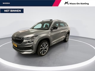 Skoda Kodiaq 1.5 TSI 150pk DSG Sportline Business · Panoramadak · Camera · Matrix LED · Inklap. Trekhaak · Elek. Voorstoel + Geheugen · 20"Velgen · Garantie t/m 14-02-2028 of 100.000km