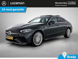 Mercedes-Benz C-klasse 300 e Business Solution AMG AMG Line | Night Pakket | Panoramadak | 19 Inch AMG Velgen | Memory Voorstoelen. Inclusief 24 maanden MB Certified garantie voor Europa.