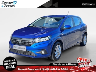 Dacia Sandero 90PK TCe Comfort | Apple CarPlay/Android Auto | Airco | Cruise Control | Full LED | Armsteun | Elektrische Ramen & Spiegels | Licht & Regen Sensor |