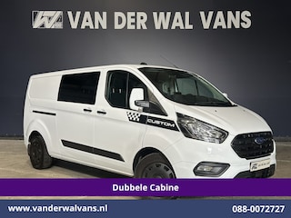 Ford Transit Custom 2.0 TDCI 170pk L2H1 Dubbele Cabine Euro6 Airco | 5-Zits | 2x Zijdeur | Camera | Navigatie | LED, Apple Carplay, Android Auto, Cruisecontrol, Verwarmde voorruit, Trekhaak, Parkeersensoren