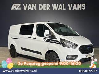 Ford Transit Custom 2.0 TDCI 170pk L2H1 Dubbele Cabine Euro6 Airco | 5-Zits | 2x Zijdeur | Camera | Navigatie | LED, Apple Carplay, Android Auto, Cruisecontrol, Verwarmde voorruit, Trekhaak, Parkeersensoren