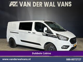 Ford Transit Custom 2.0 TDCI 170pk L2H1 Dubbele Cabine Euro6 Airco | 5-Zits | 2x Zijdeur | Camera | Navigatie | LED, Apple Carplay, Android Auto, Cruisecontrol, Verwarmde voorruit, Trekhaak, Parkeersensoren