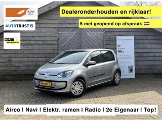 Volkswagen Up 1.0 move up! BlueMotion | Airco | Navi | Elektrische ramen | Dealeronderhouden | 2e Eigenaar | Leuke auto!!